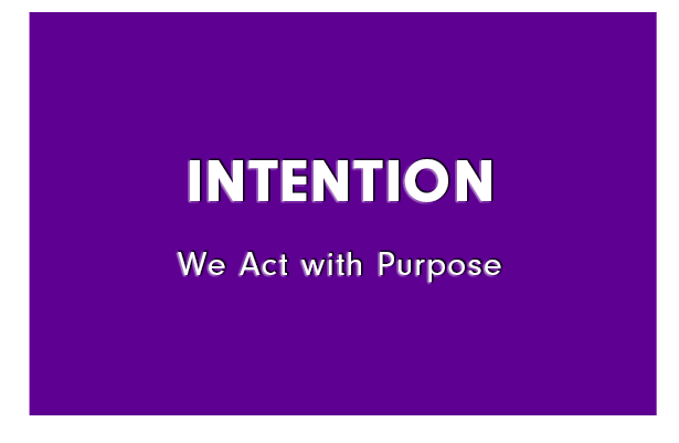 Intention: We Act with Purpose