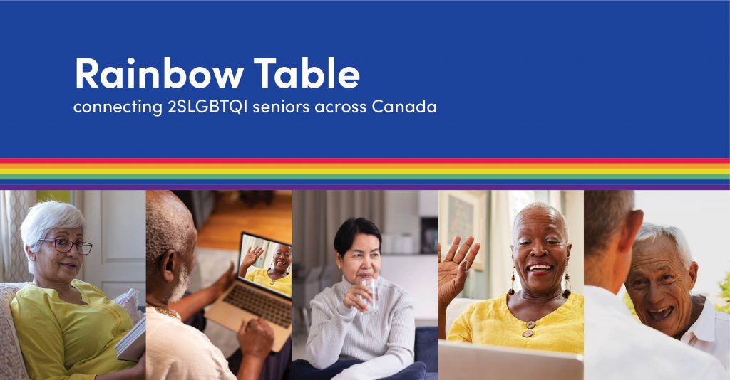 Rainbow Table: connecting 2SLGBTQI seniors across Canada, with 5 portaits of older adults