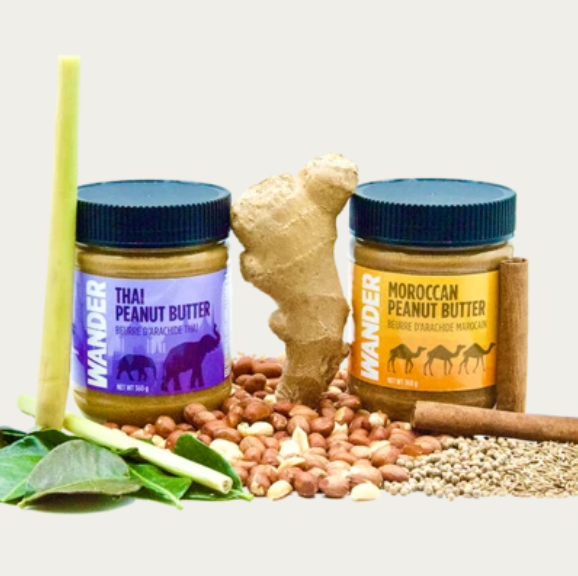 Wander Nut Butters: thai peanut butter and moroccan peanut butter