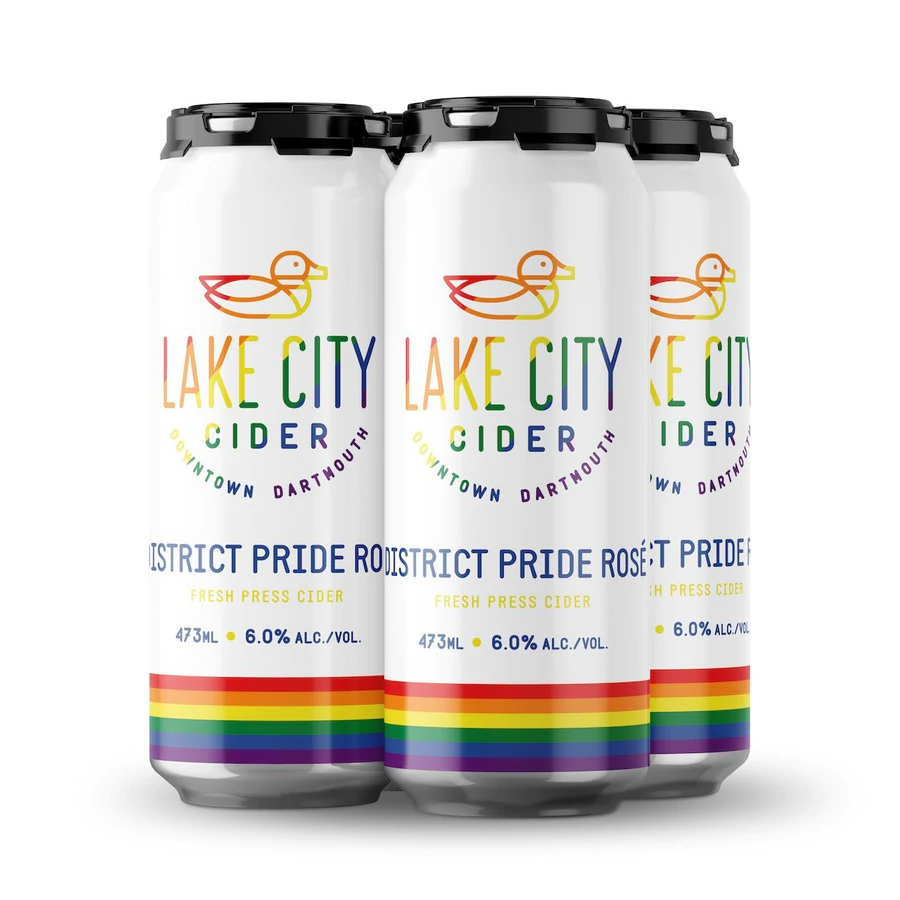Lake City Cider: District Pride Rose cans