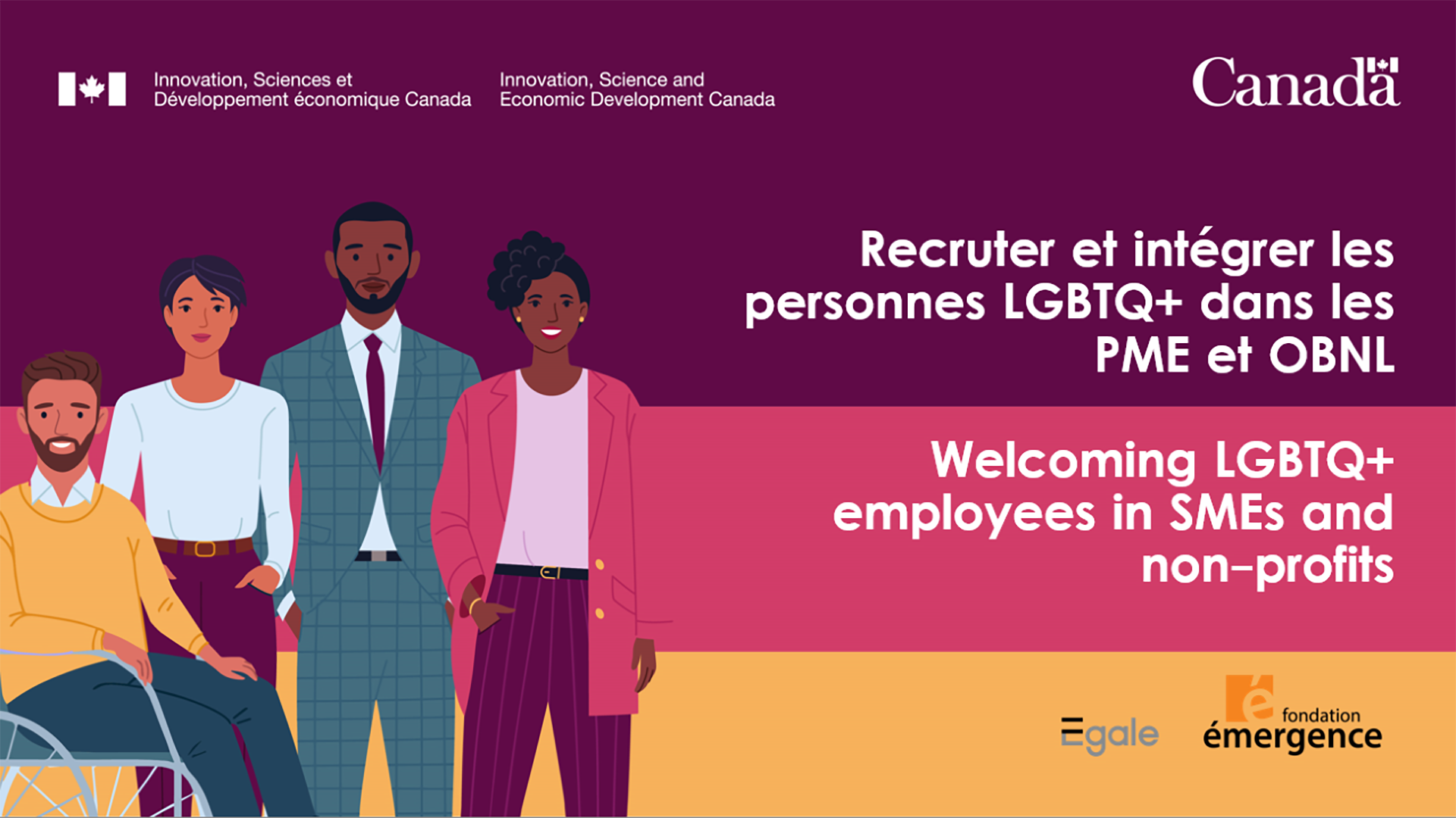 Recruter et intégrer les personnes LGBTQ+ dans les PME et OBNL. 